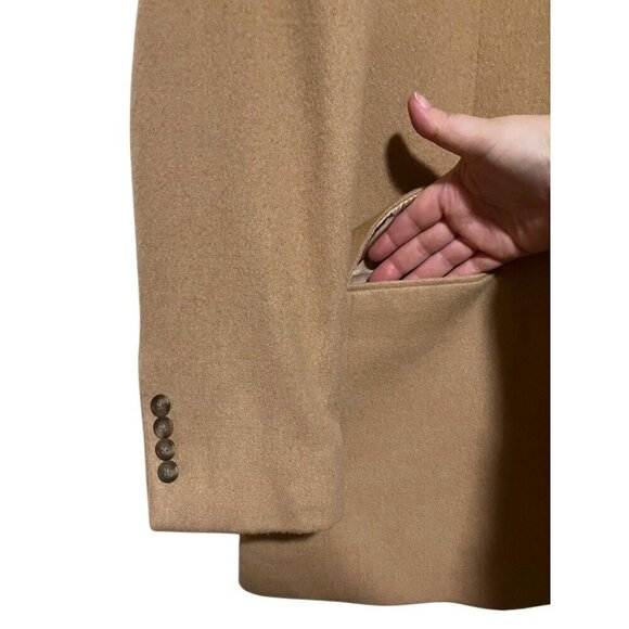 Jos A Bank Mens Gordon Sport Coat 40R 100% Camel Hair Blazer Jacket Minimalist - Picture 4 of 14
